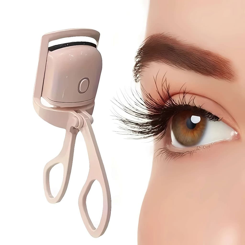Curvex Curvador De Cílios Portátil USB Aquecimento Elétrico Rosa ou Branco