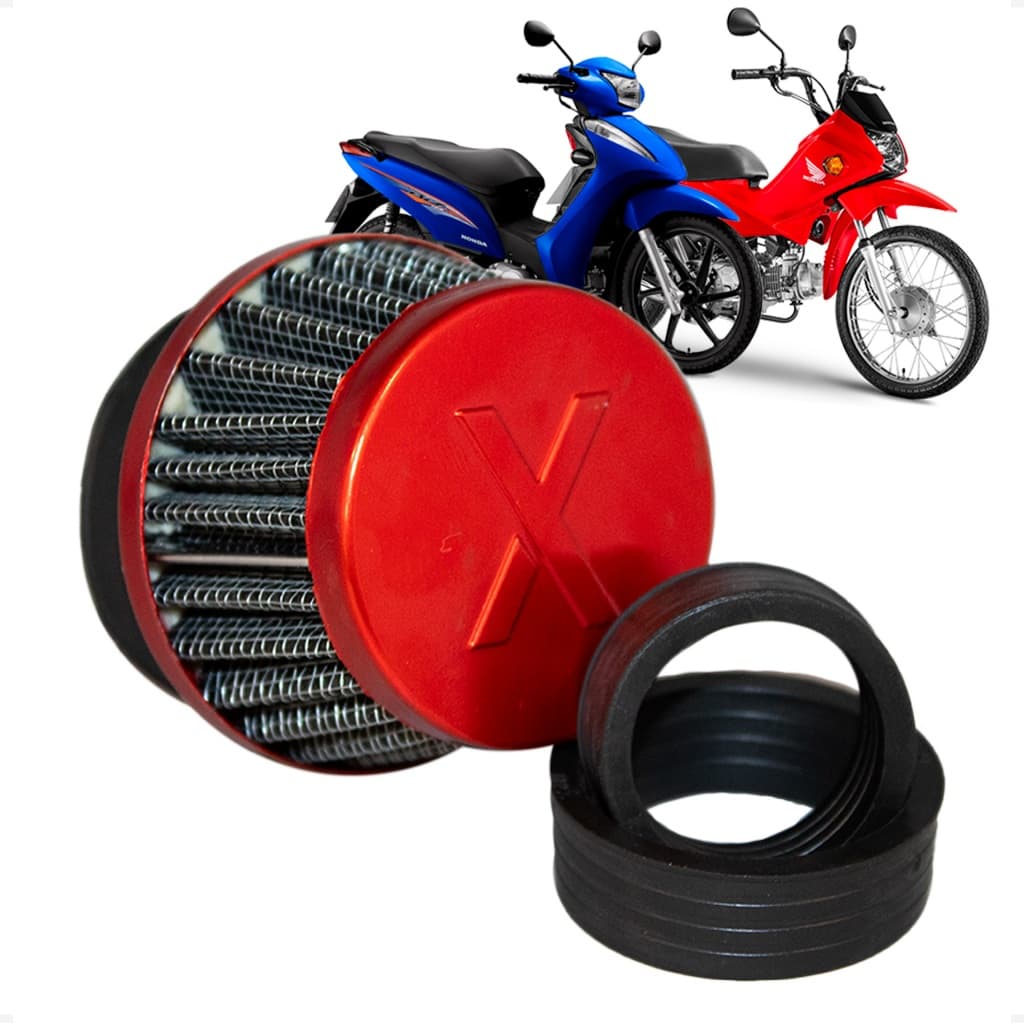 Filtro De Ar Esportivo Para Biz 100 1998 2005 Biz 125 2006 2008 Pop 100 Shineray 50 Web100 35 mm