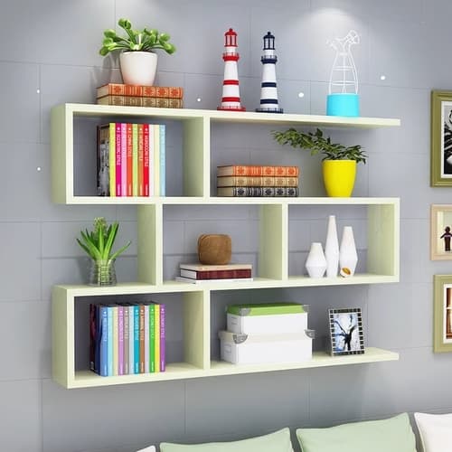 ESTANTE 90X90X20CM NICHO DE SALA ESCRITORIO PORTA LIVRO SUPORTE VERSATIL