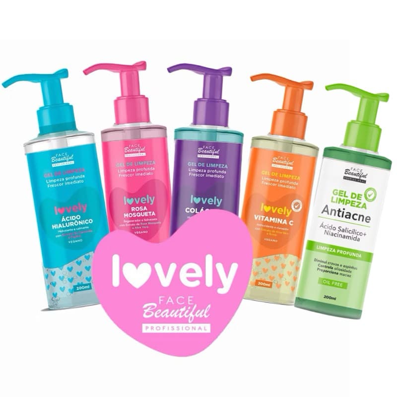 Gel De Limpeza Facial Face Beautyful 200ML - LOVELY