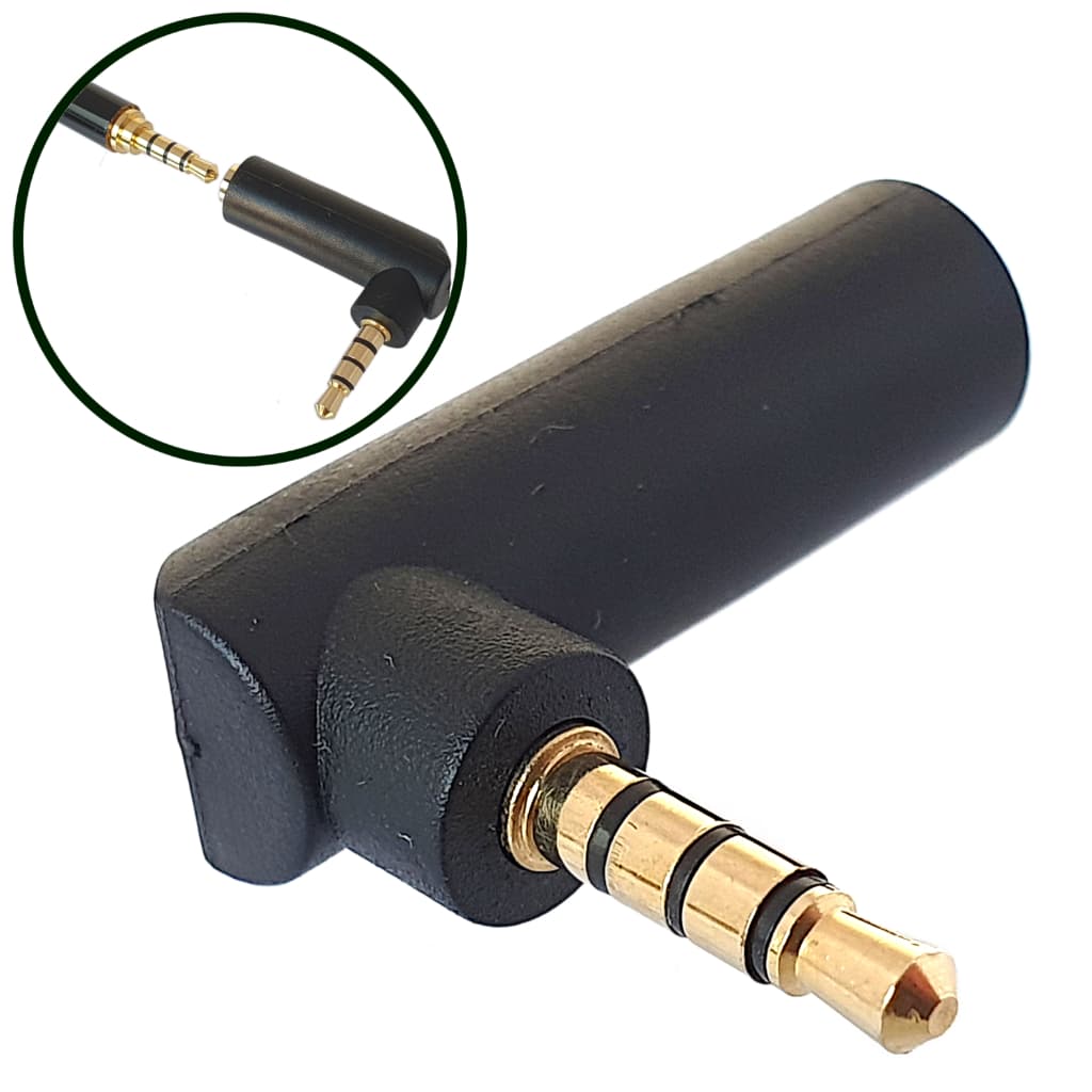 Adaptador Jack P2/P2 4C. L para fone de ouvidos de celulares