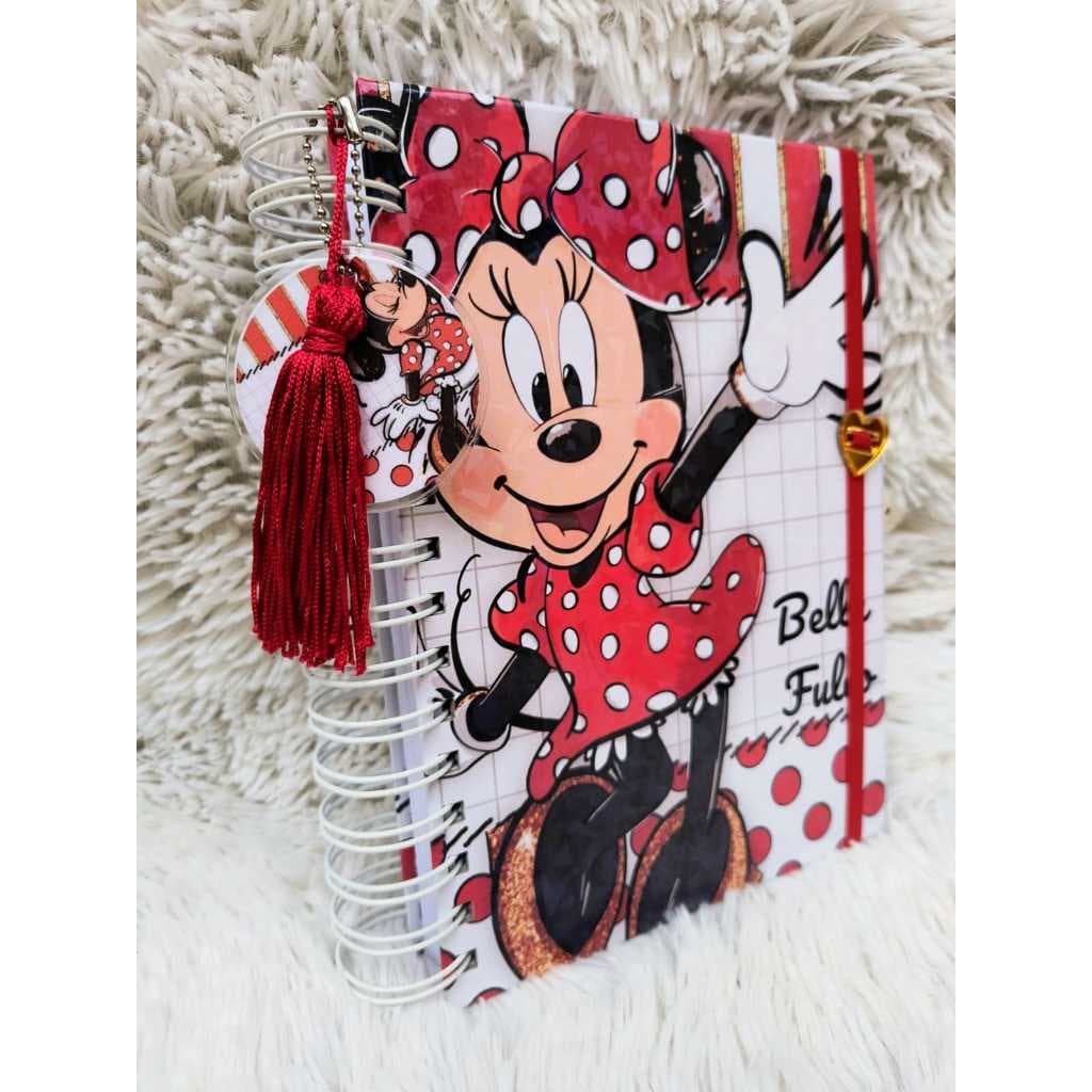 Agenda 2027 Minnie vermelha, agenda escolar , PERSONALIZADA COM NOME, ENVIO RÁPIDO.