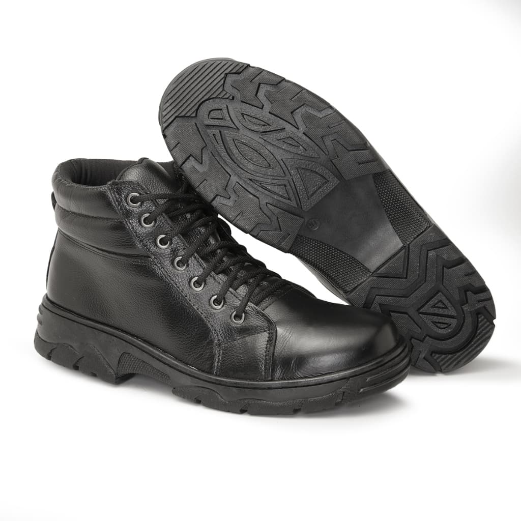 Bota Roqueiro Metal Coturno Preto Rockeiro