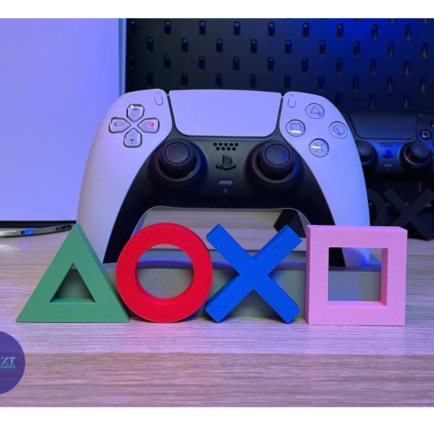 Suporte para Controle PS5 com Logo Decorativa do PlayStation