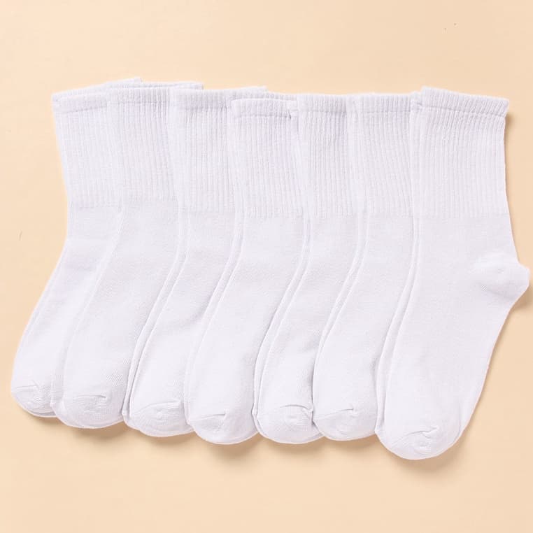 Kit 3, 6, 9 e 12 Pares Meia Cano Alto Masculino e Feminino