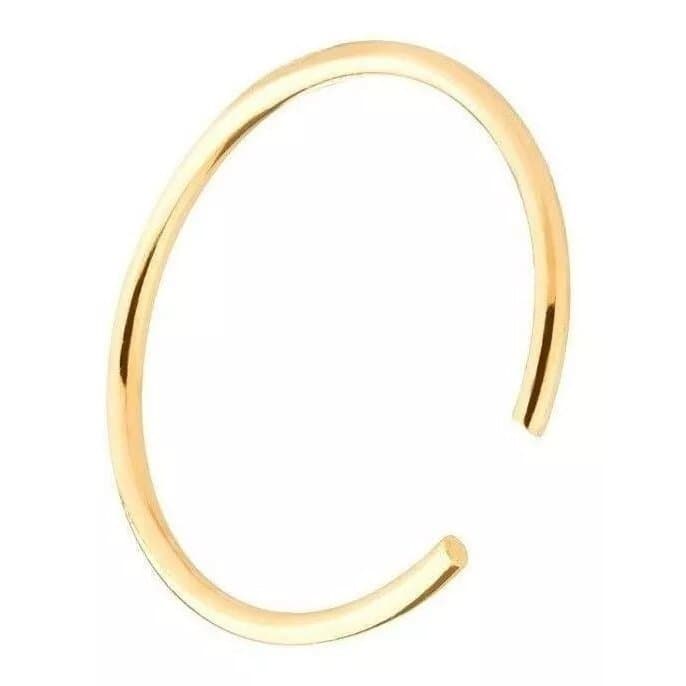 Piercing Nariz Ouro 18k Legítimo Argolinha Fina E Discreta