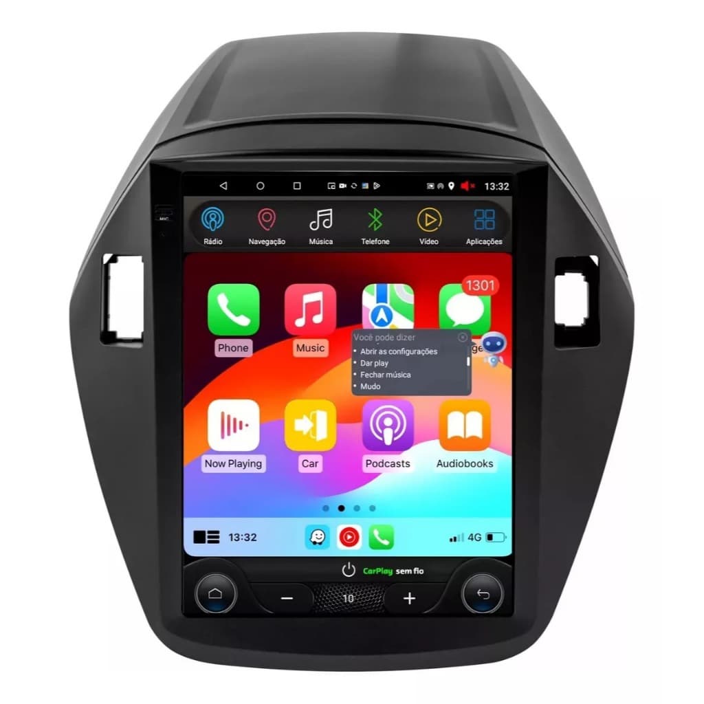 Multimidia 9.7 Polegadas Tesla Hyundai Ix35 2010 á 2022 Android Carplay Wi-fi