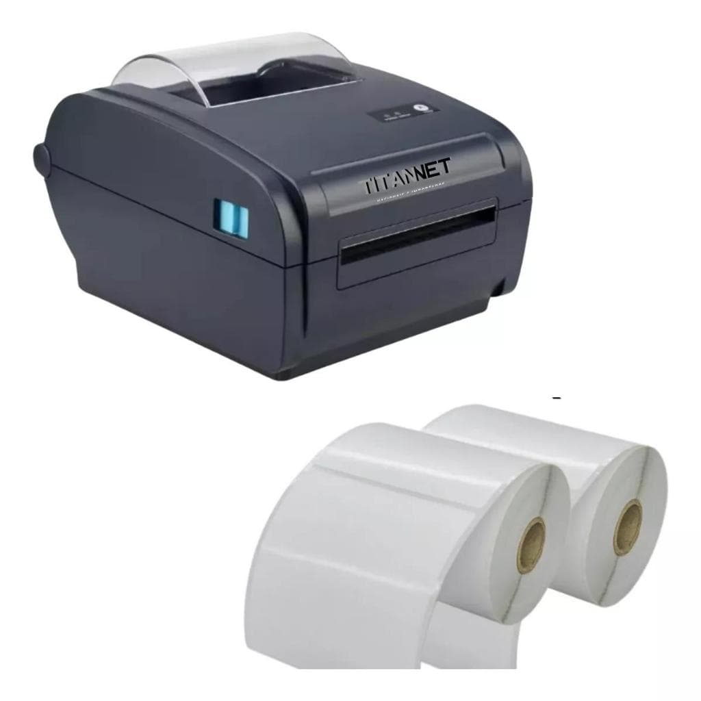 Impressora de Etiqueta Térmica Tipo Zebra Elgin TT331 USB Bluetooth + 500 Etiquetas (2 Rolos)