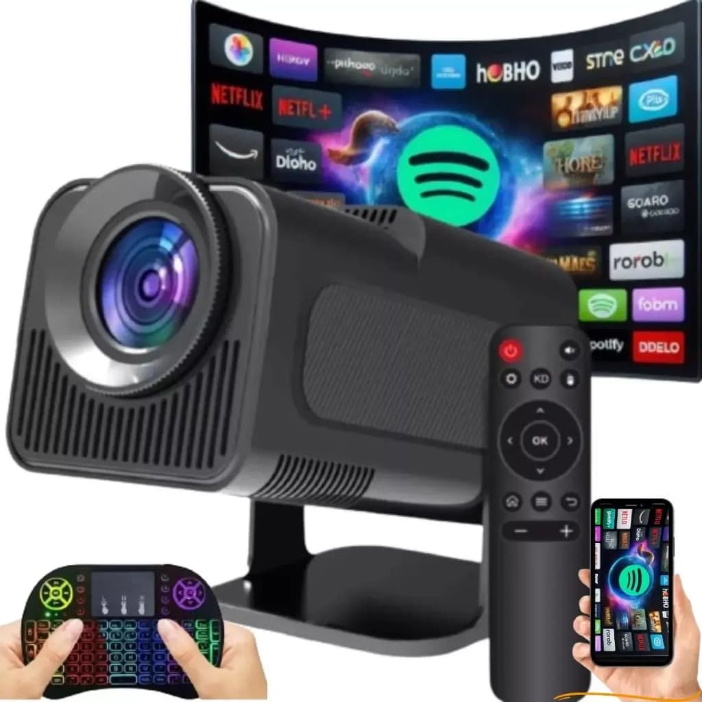 Projetor Hy320 Pro 1280x720p Wifi 5g Retroprojetor Bluetooth 4k - HY800