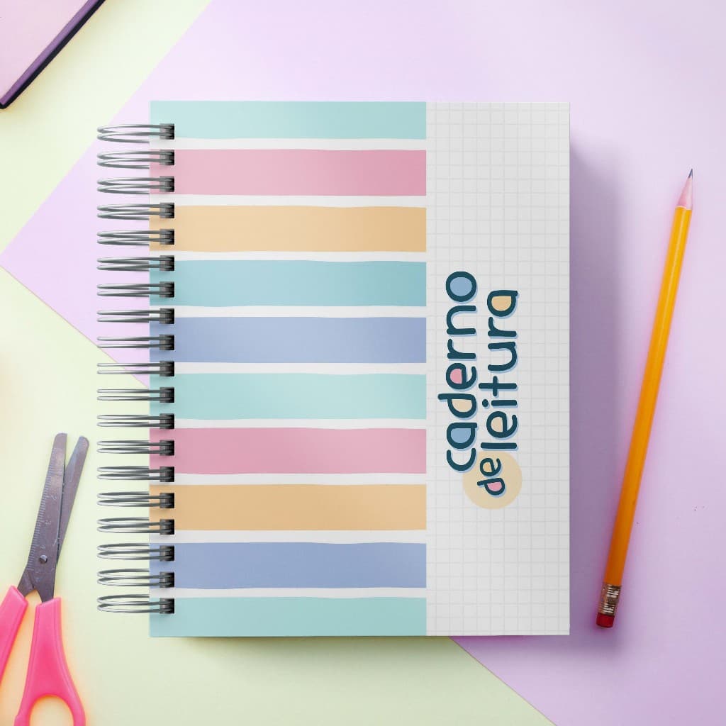 Caderno de Leitura Colors – Registre Suas Aventuras Literárias com Estilo