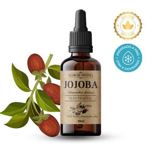 Óleo Vegetal de Jojoba 30ml 100% puro | Controle de oleosidade, Nutrição e Brilho
