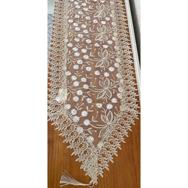 caminho de mesa bordado 1,80x0,40