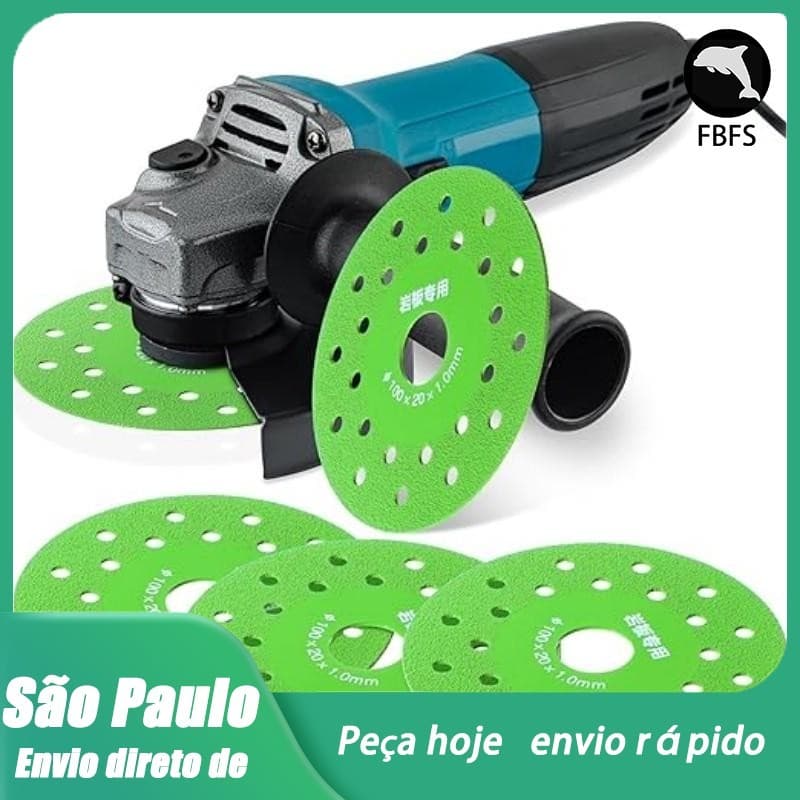 Disco 4 Diamantado para Porcelanato - Corte sem Lasqueamento Multifuro