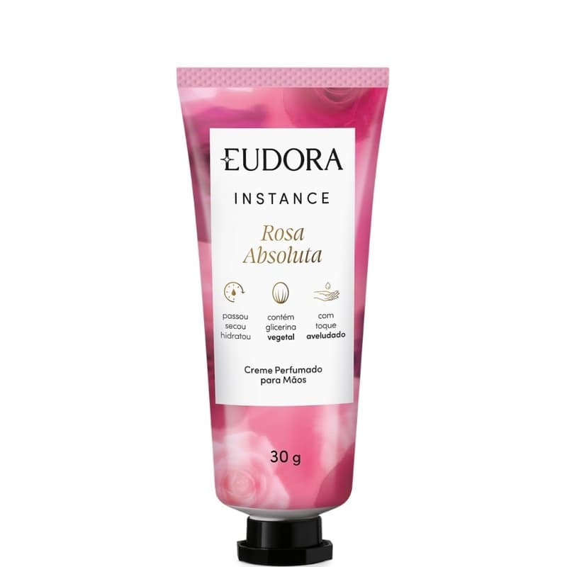 Hidratante de Mãos Eudora Rosa Absoluta 30g - Lançamento