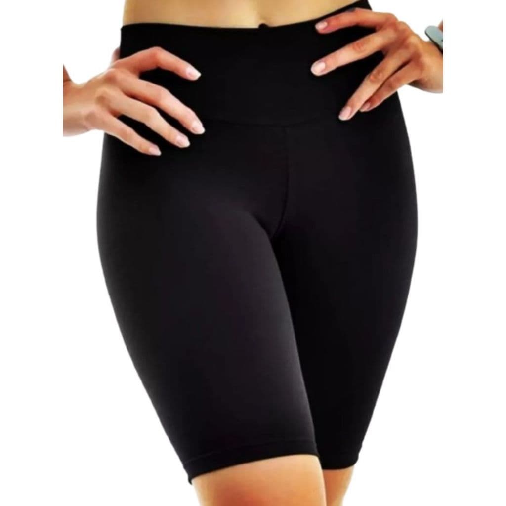 Bermuda Legging Feminina Suplex Ciclista Até O Joelho Preta
