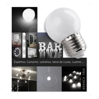 Kit 10 Lâmpadas Bolinha Led 1w E27 Luz E Decoração 6500K