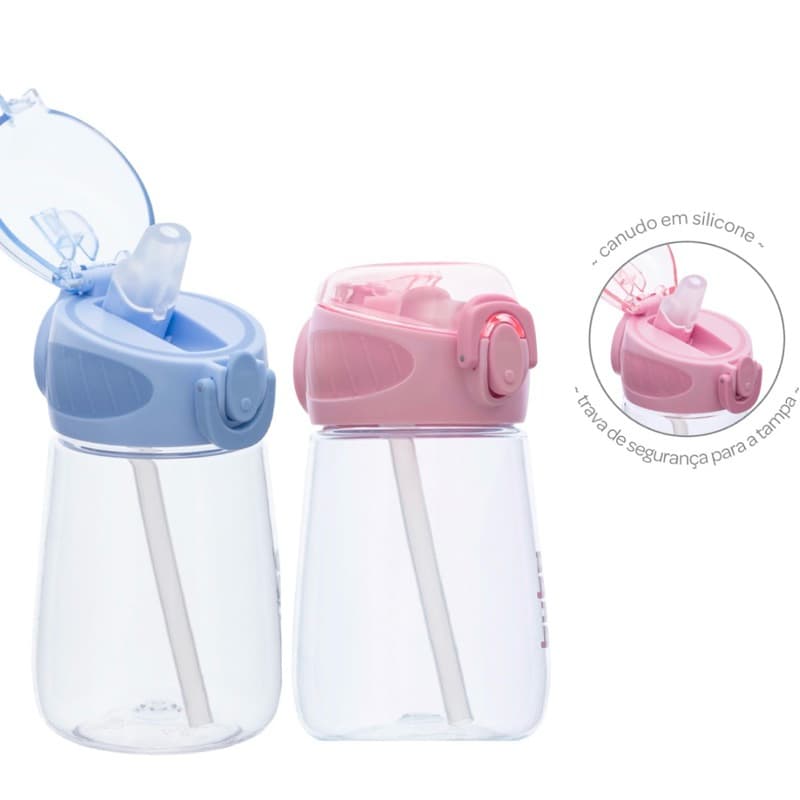 Garrafinha Infantil Tritan - Azul e Rosa - Buba - Menino e Menina - Infantil