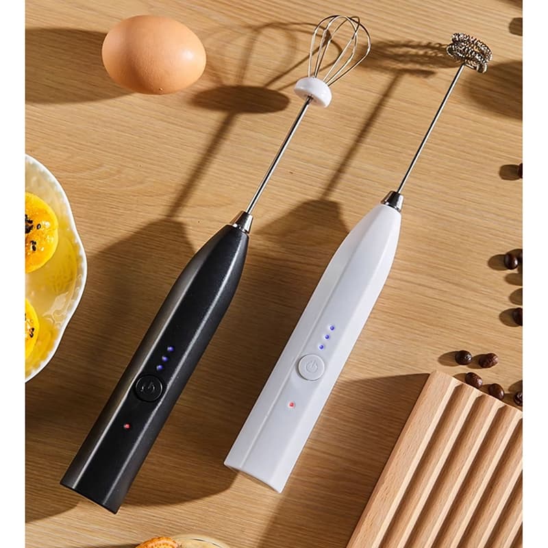 Mixer Misturador Elétrico Sem Fio para Bebidas Leite Café Clara de Ovos