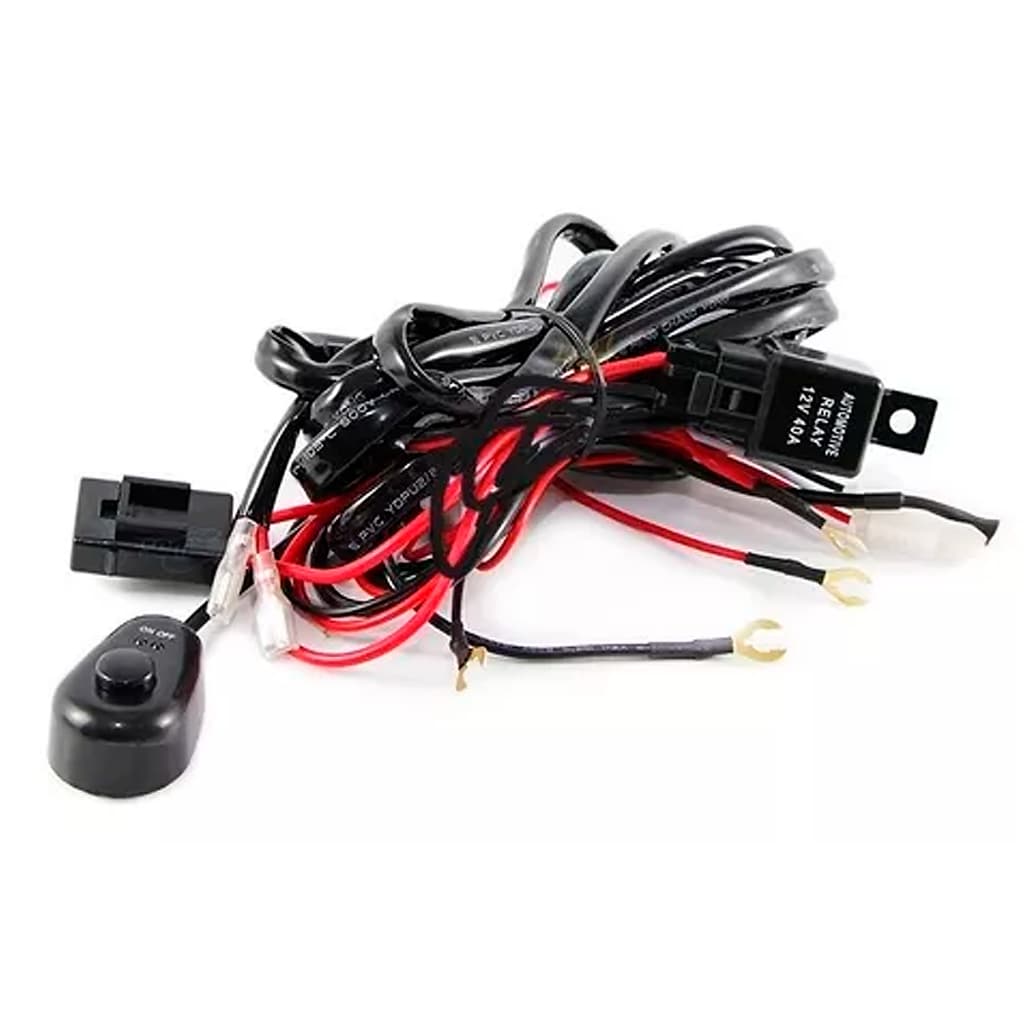 Kit Instalação P Farol De Milha E Barra Led Relé 40a + Fuse
