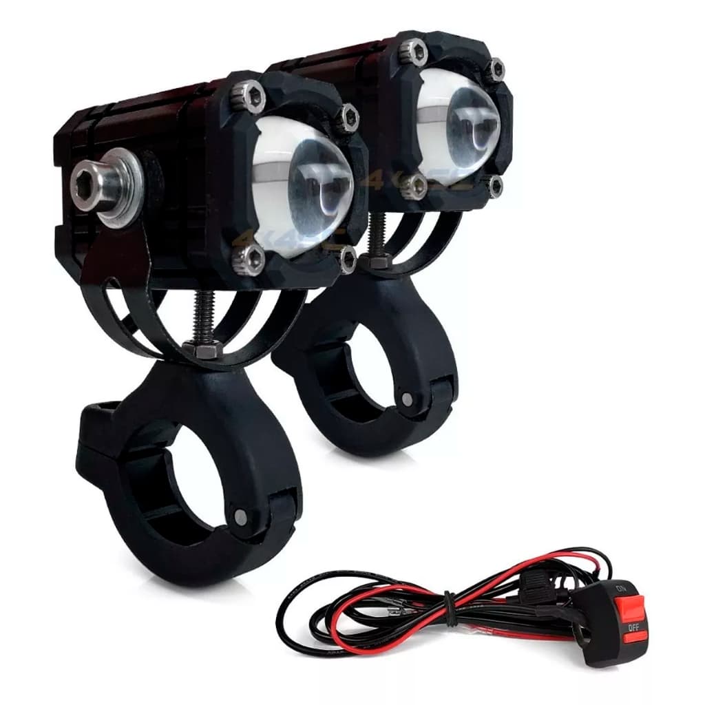 Kit Farol Milha Led U94 Strobo Neblina E Milha Cross Offroad
