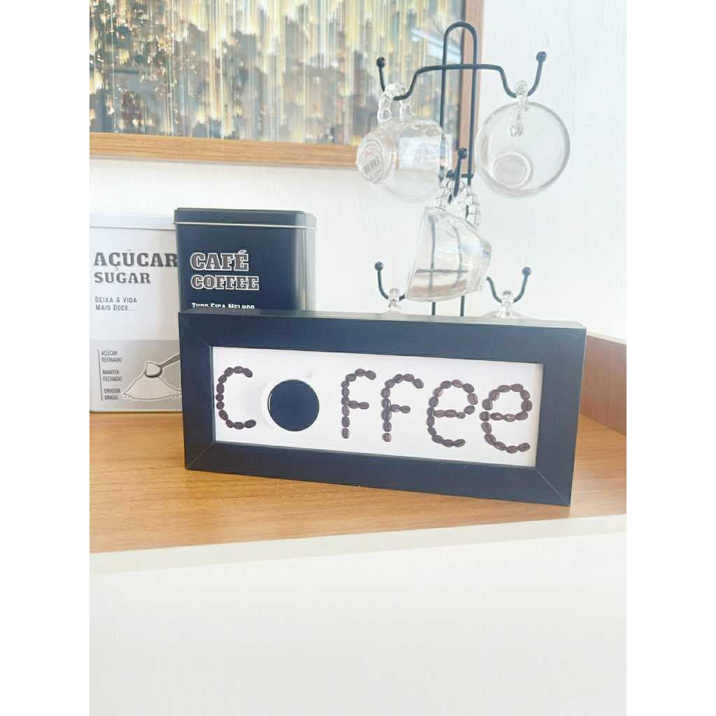 Quadrinho para seu cantinho de café COFFEE 20x10 decoração\sala\quarto\café
