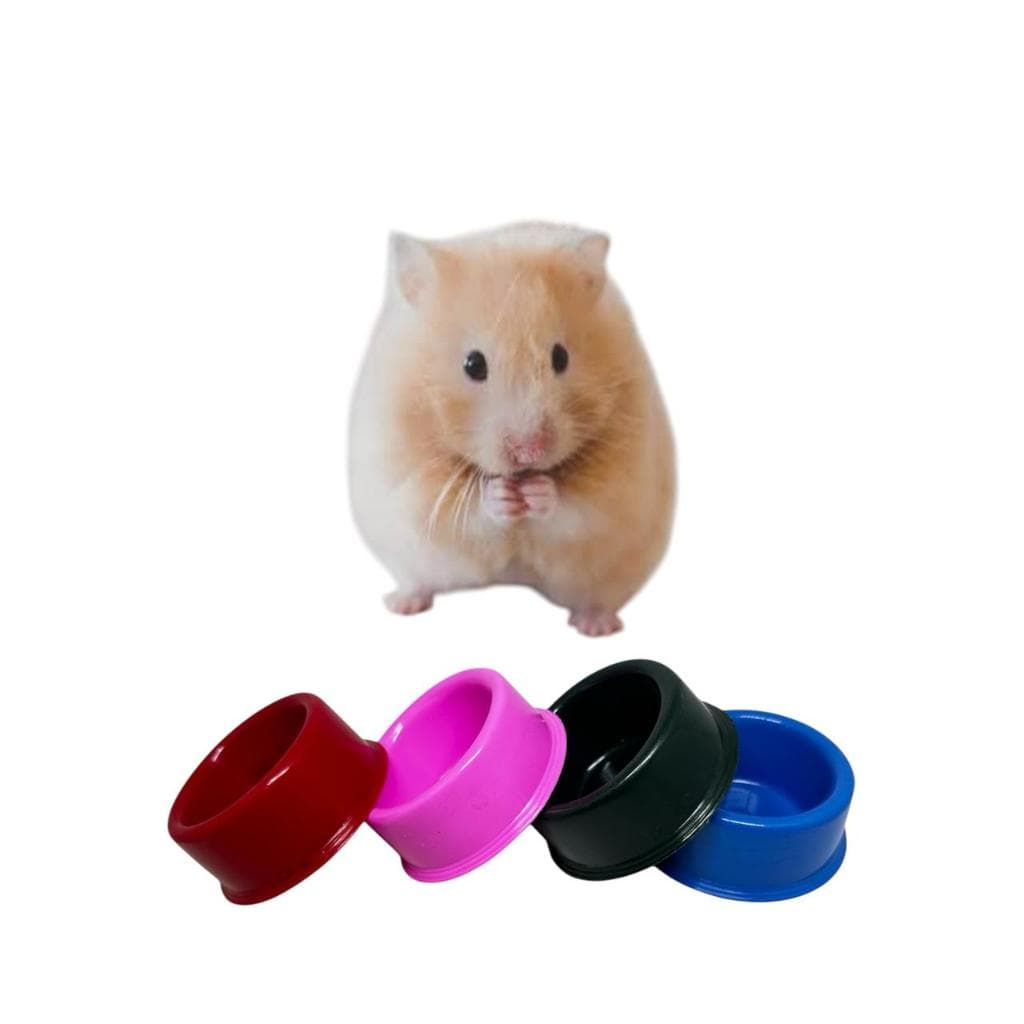 Kit 1 Comedouro E 1 Bebedouro - Para Hamster - Coelho - Passarinho - Gerbil Chinchila - 100ml