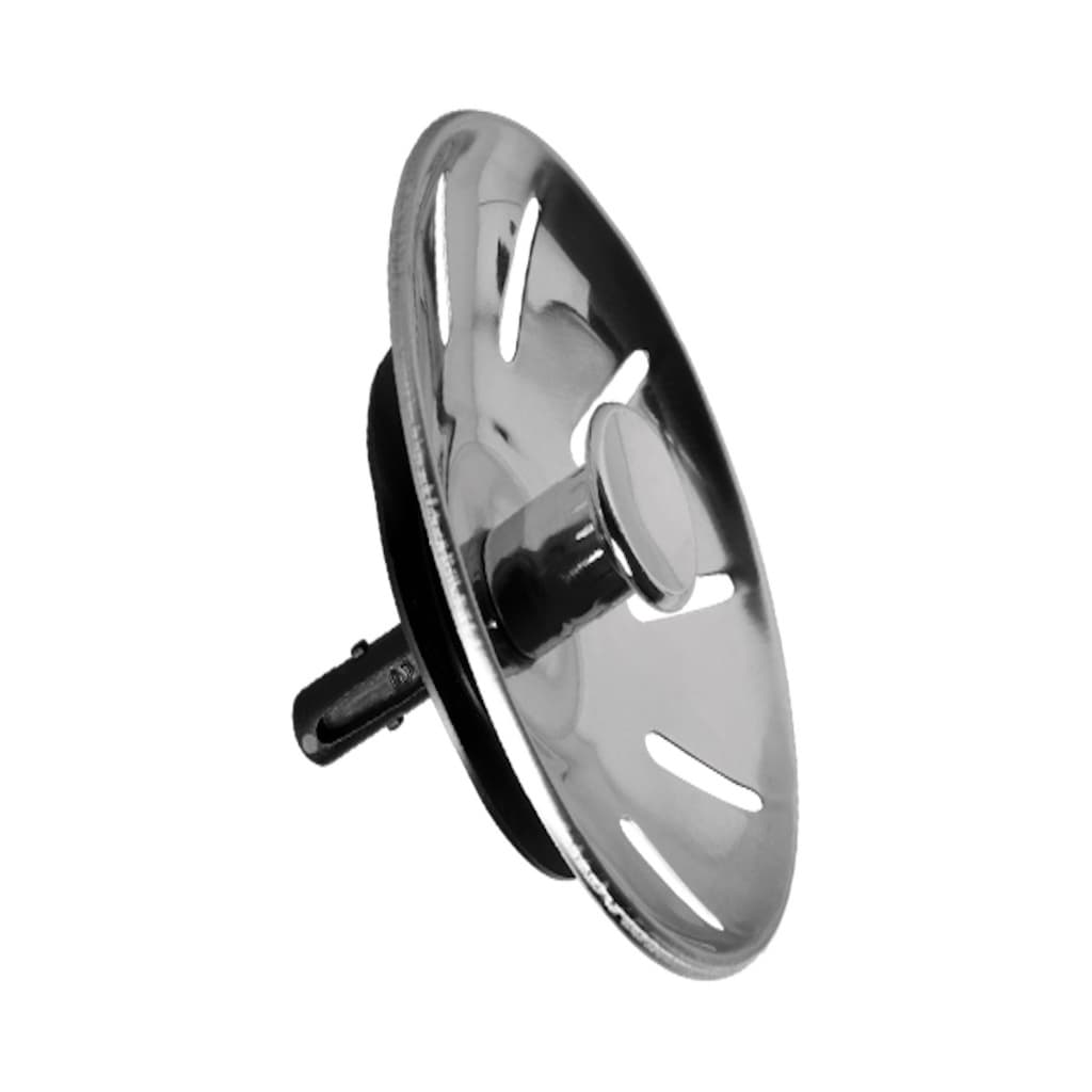 Cestinha Peneira Avulsa Inox p/Válvula Pia 3.1/2" c/Pino Plástico Cromado