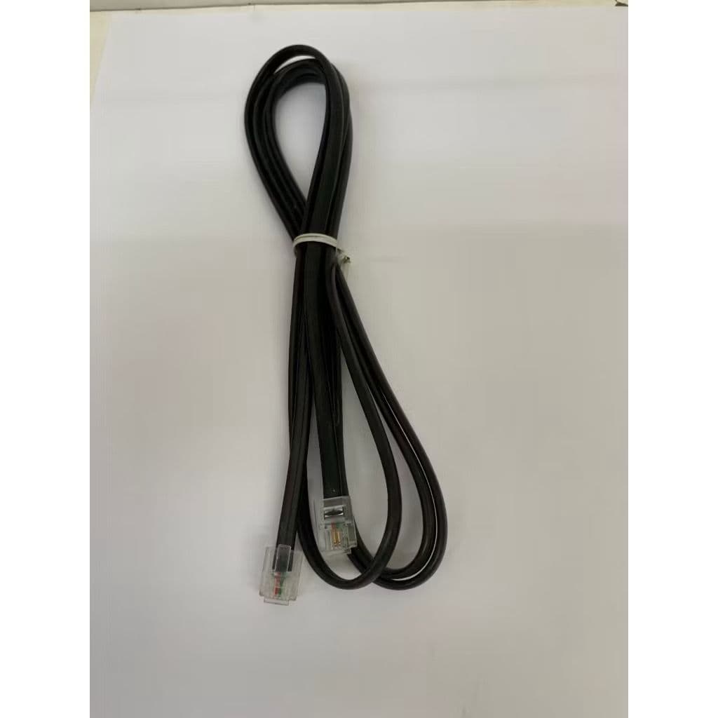 Kit com 10 CABO DE TELEFONE 1,5 METROS RJ11COR PRETO E CINZA