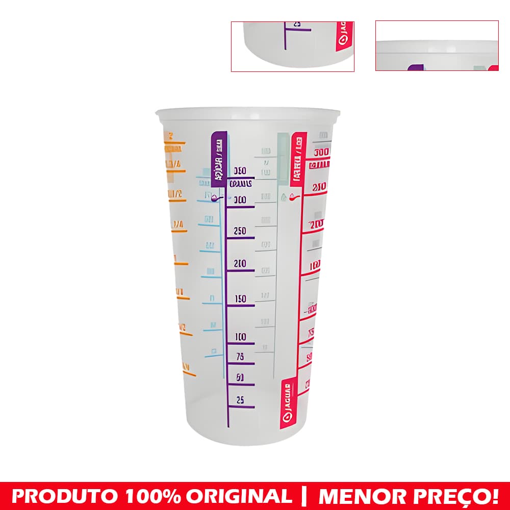 Copo Graduado Medidor de 550ml / gramas Graduação de Xícara, Chocolate, mL, Arroz, Farinha e Açúcar