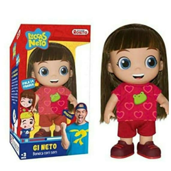 Boneca Gi Netto Aventureira Fala 14 Frases