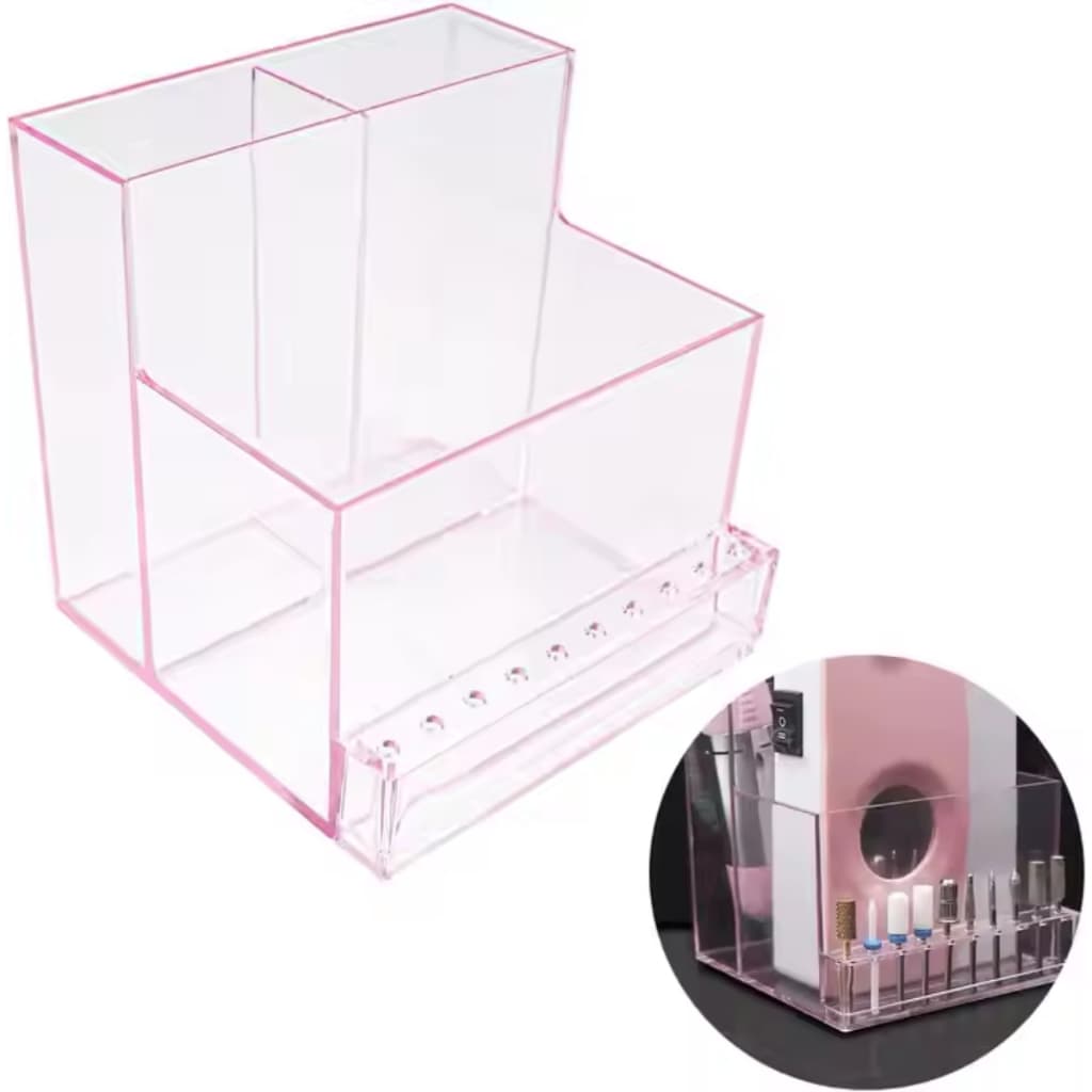 Porta Pincéis Organizador De Brocas Manicure Acrílico Unhas de gel