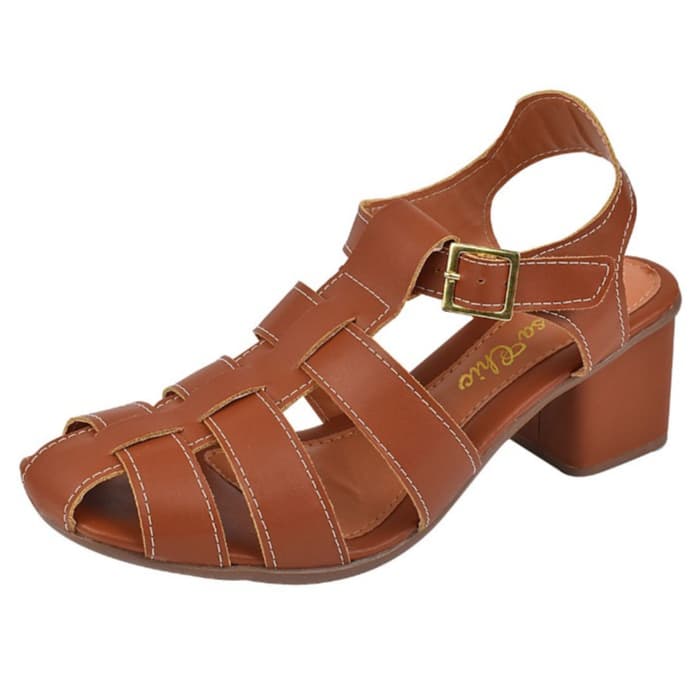 Sandália Feminina Salto Baixo 5cm Bloco Bonnie Fisherman Confortável Tendencia Verão Antiderrapante