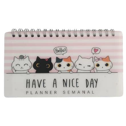 Planner Semanal Agenda Diária Organizador Não Datado 50 e 64 Folhas