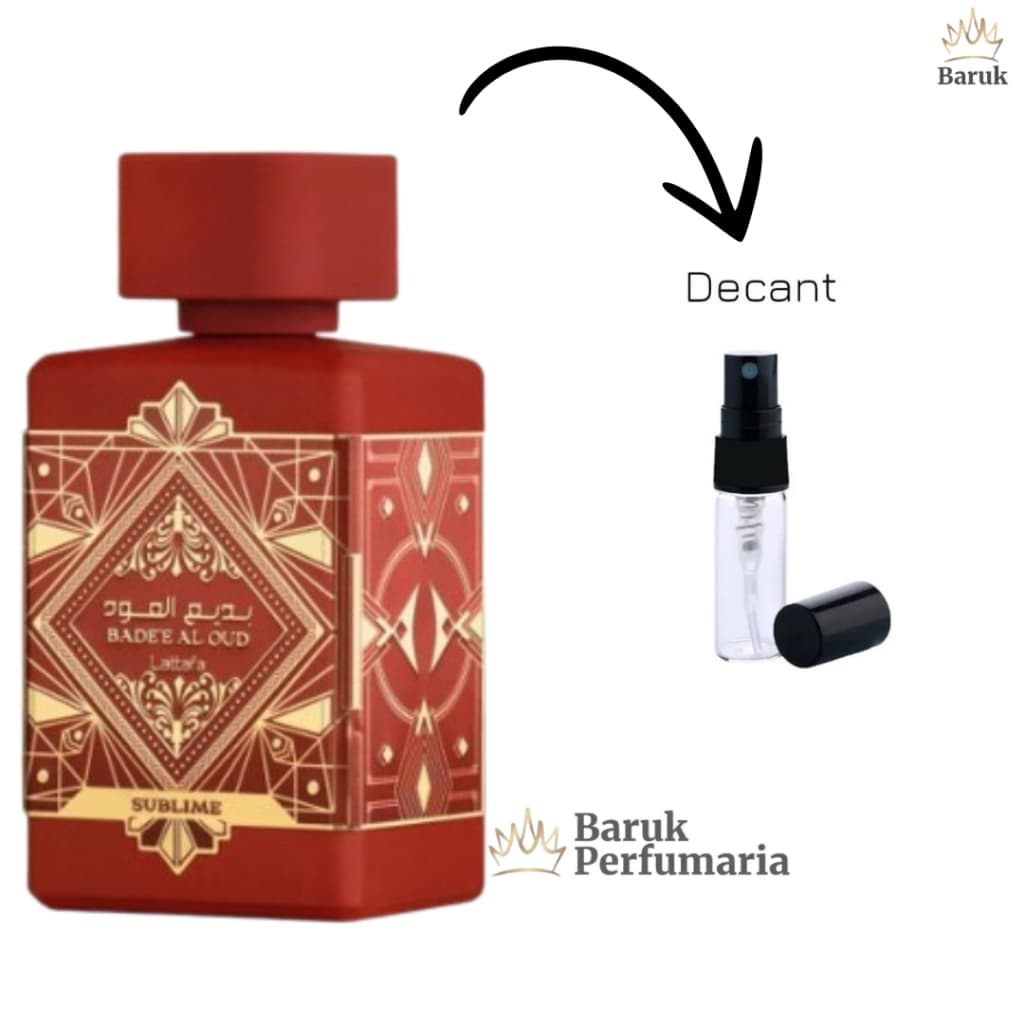 Perfume Árabe Bade'e Al Oud Sublime Lattafa EDP 2ml, 5ml, 10ml - ORIGINAL