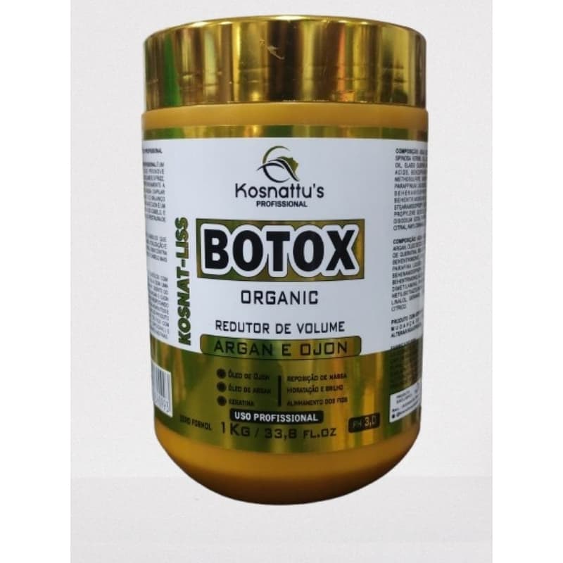 Botox Redutor Organic Argan E Ojon 1kg Kosnattu's