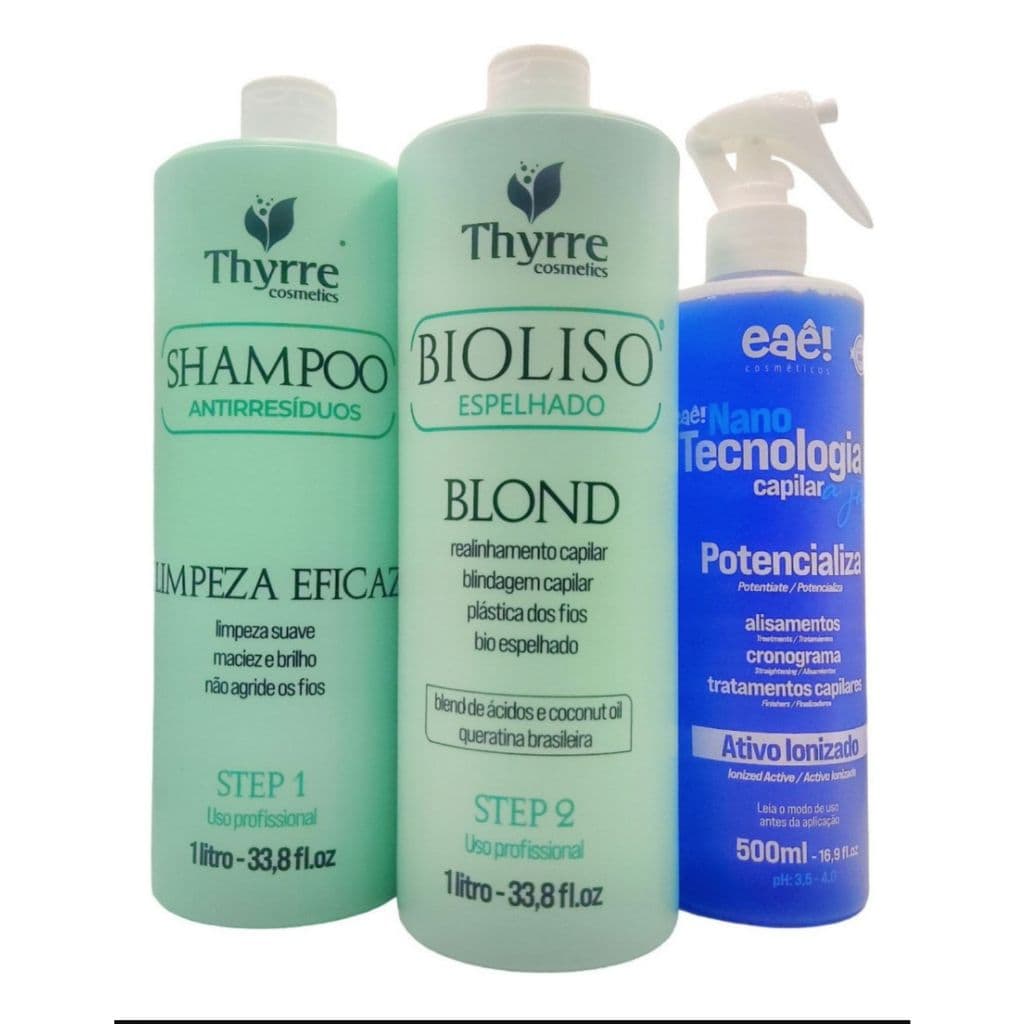 Kit Bioliso 1l + Nanotecnologia Potencializa Ativo Ionizado