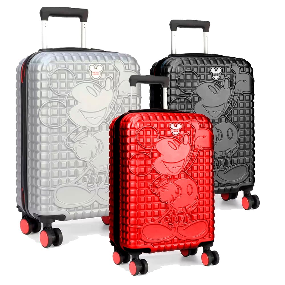 Mala de Viagem Bordo 10kg Pequena Compacta Avião Passeio Disney Mickey & Minnie Mouse 360º Linda