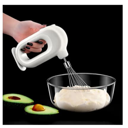 Mini Batedor Ovo Bolo Chantilly Mixer 2 em 1 USB Portátil