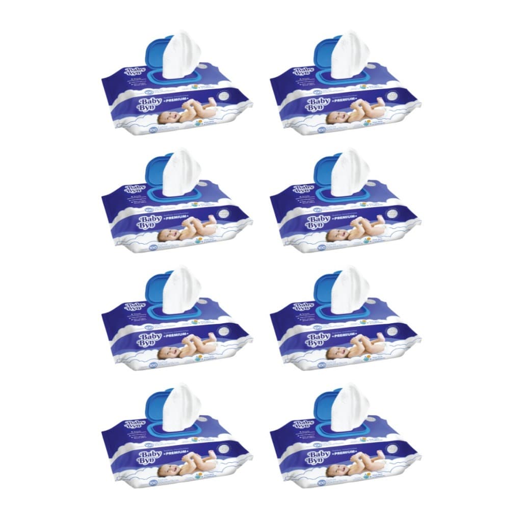 Toalha Umedecida Baby Byn Premium 800 Folhas (8undX100fls)