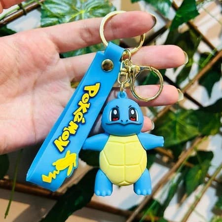 Chaveiro de Animação Emborrachado Pokemon Personagens Desenho Animado Pikachu Chamander Lembrancinha