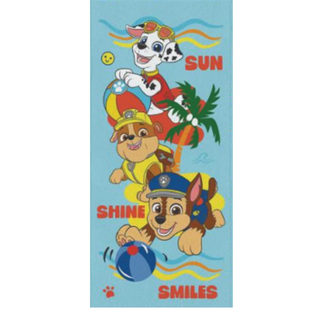 Toalha de Banho Felpuda Infantil Patrulha Canina 60cmx1,20cm Lepper