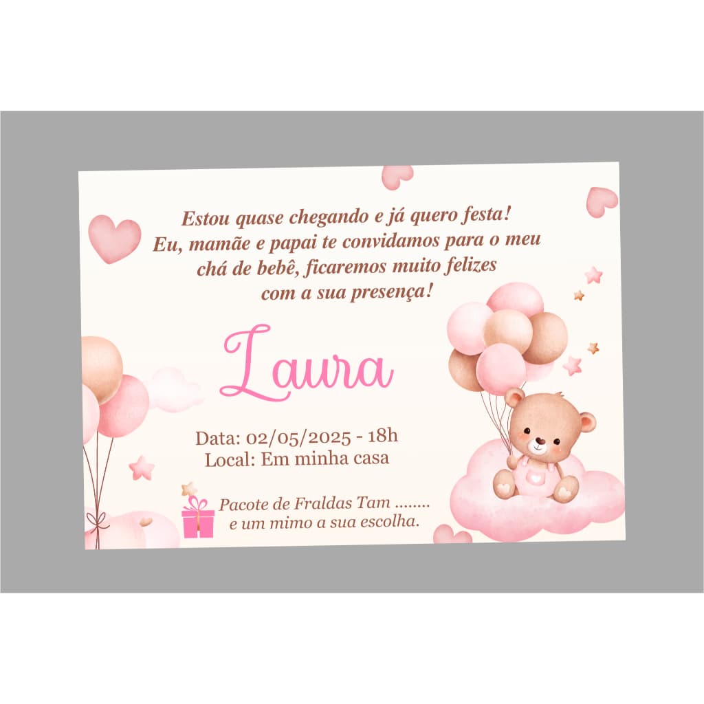 Convite Para chá de Bebê