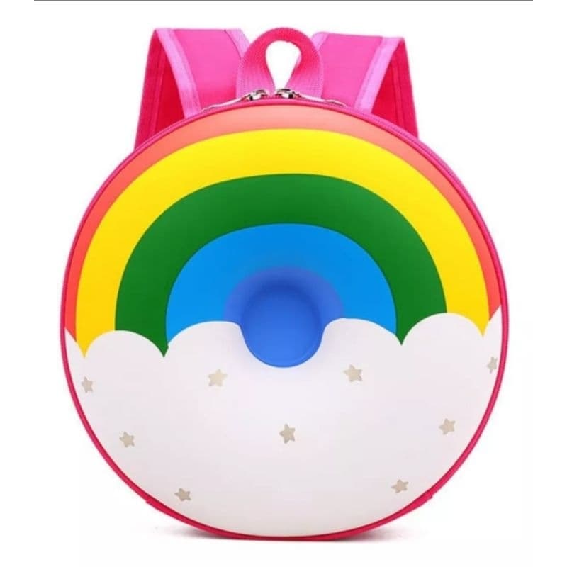 Bolsa Escolar Mochila Lancheira Infantil Donuts Rosquinha Bichinhos Coloridos