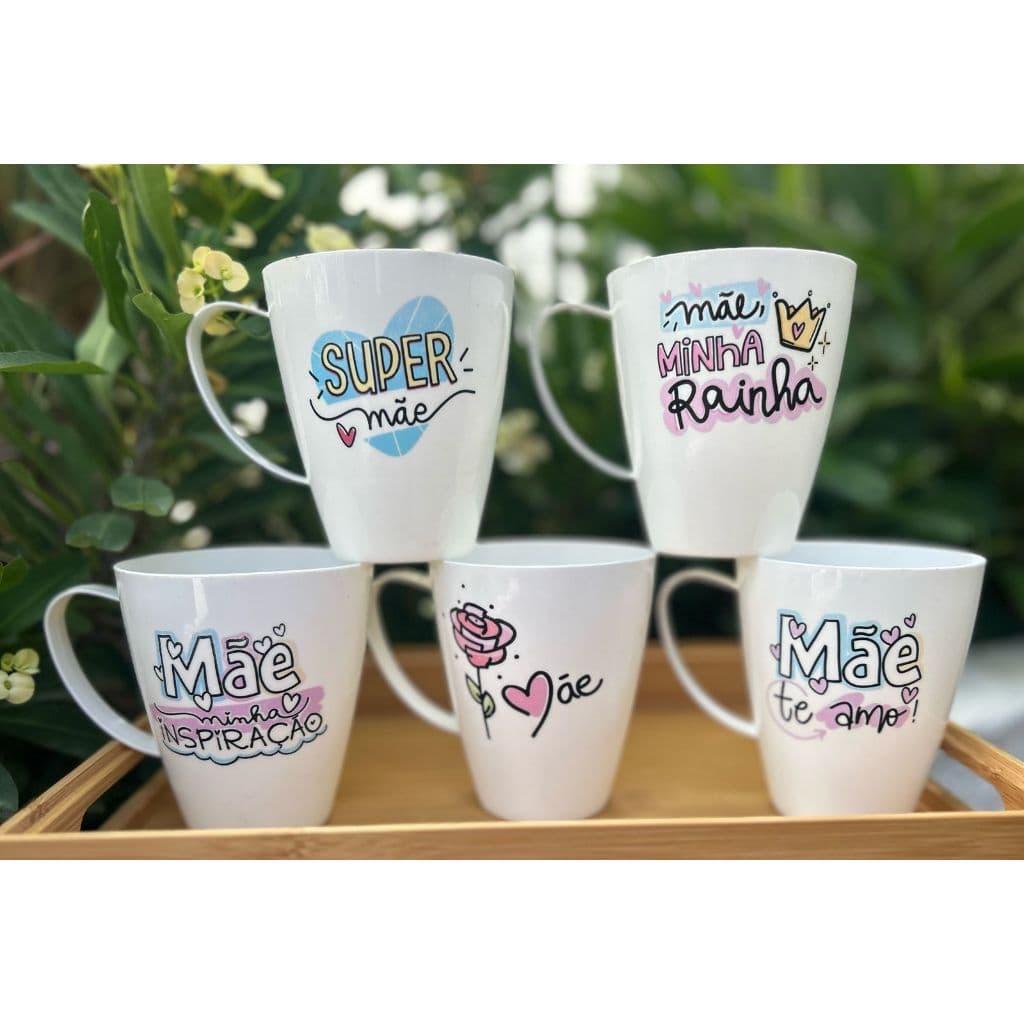 50 Canecas plásticas personalizadas - DIA DAS MÃES - Presente, lembrancinha, comemoração especial