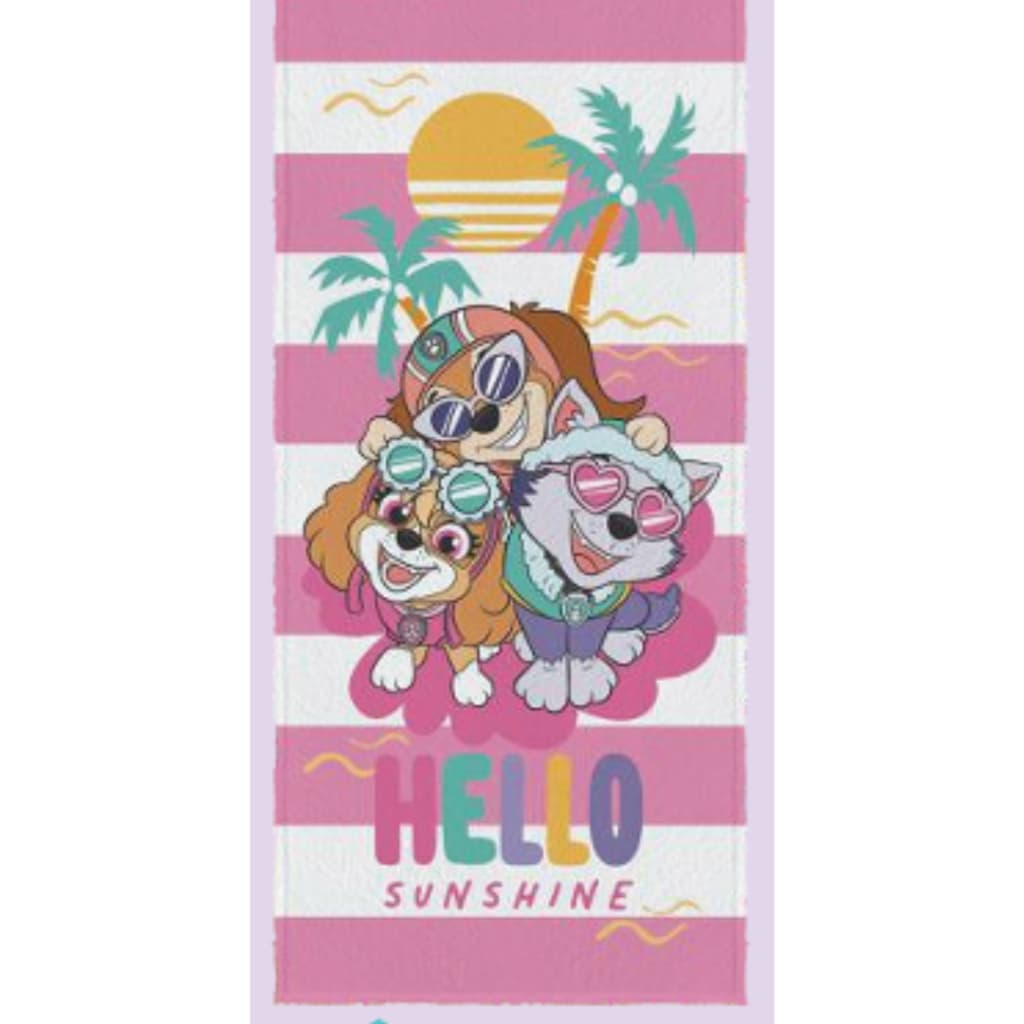 Toalha Banho Felpuda Infantil Patrulha Canina Skye Lepper 60x1,20 - lancamento