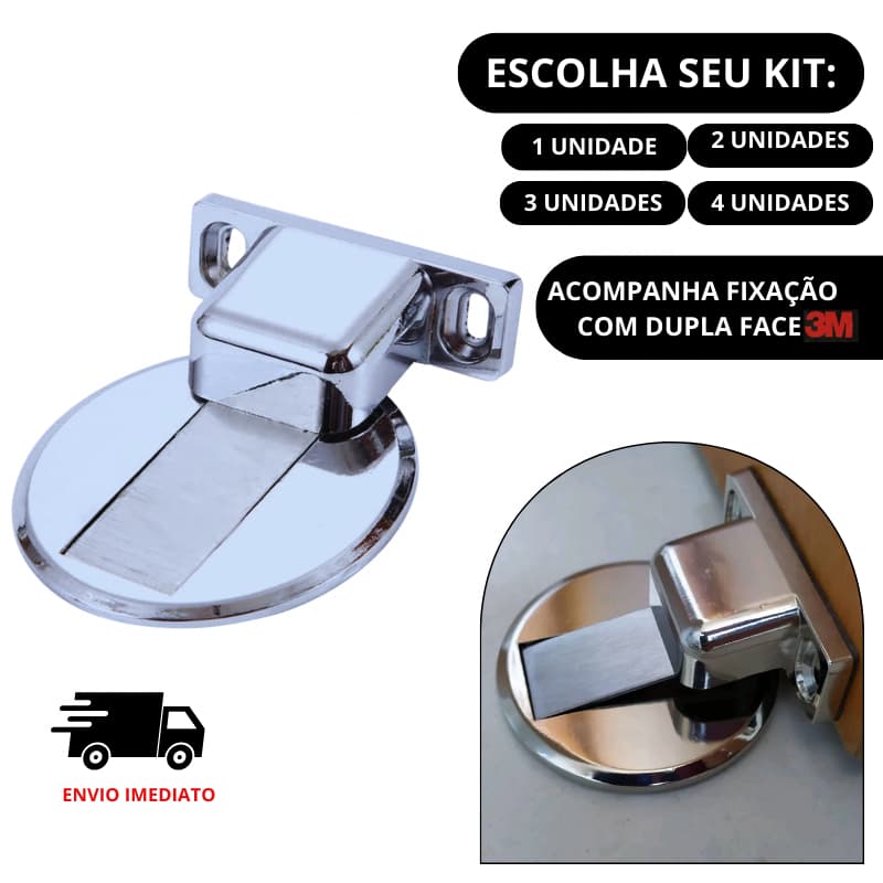 Prende Porta Magnético Slim Renna – Design Moderno e Praticidade | Kit 1, 2, 3 ou 4 Unidades – Escolha o Seu