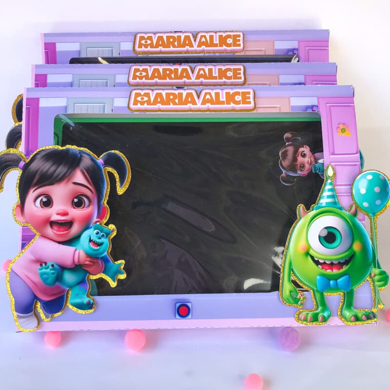 Lousa Mágica Personalizada - Monstros S a | Festa Boo