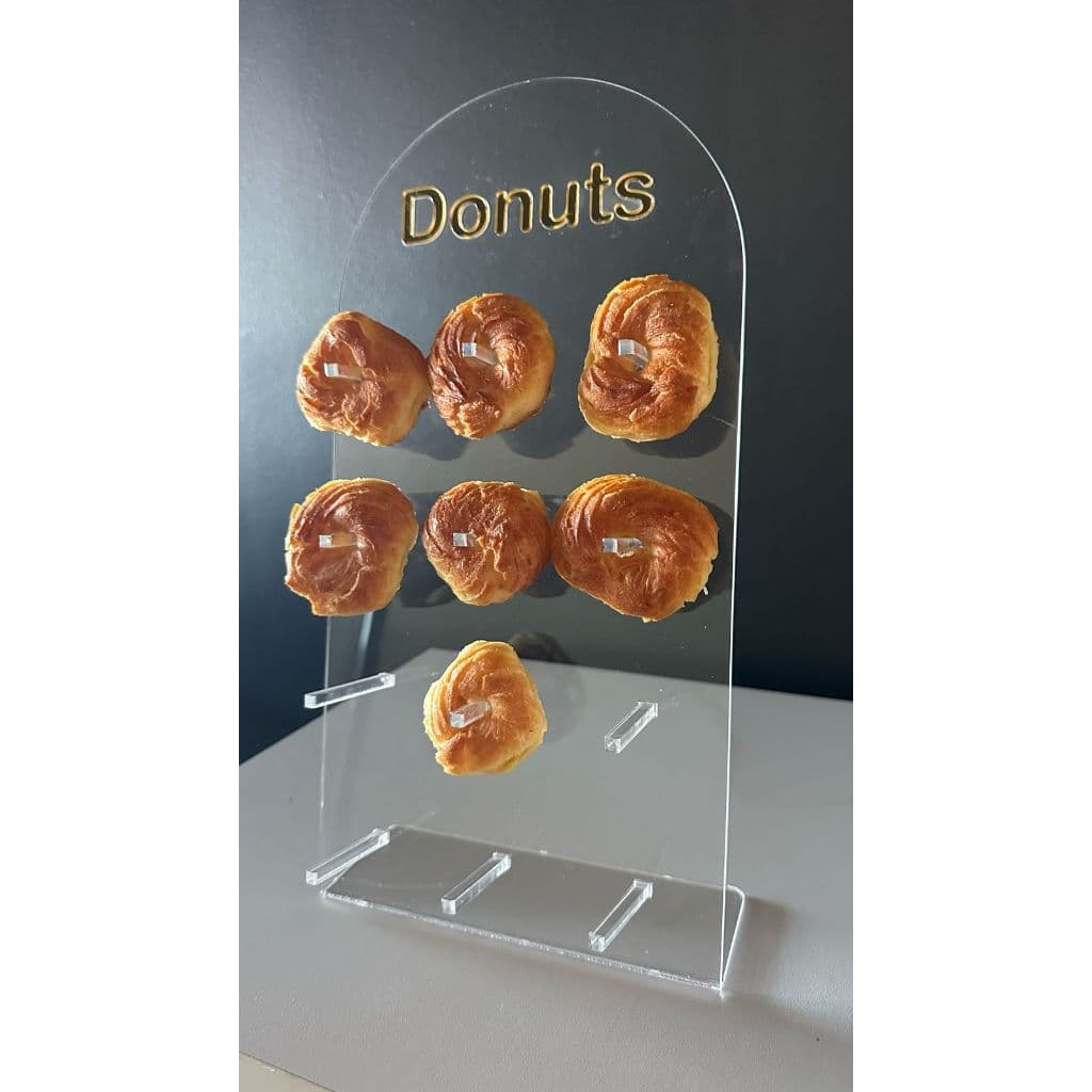 Suporte expositor Mini Donuts em Acrílico 3mm para 12 unidades
