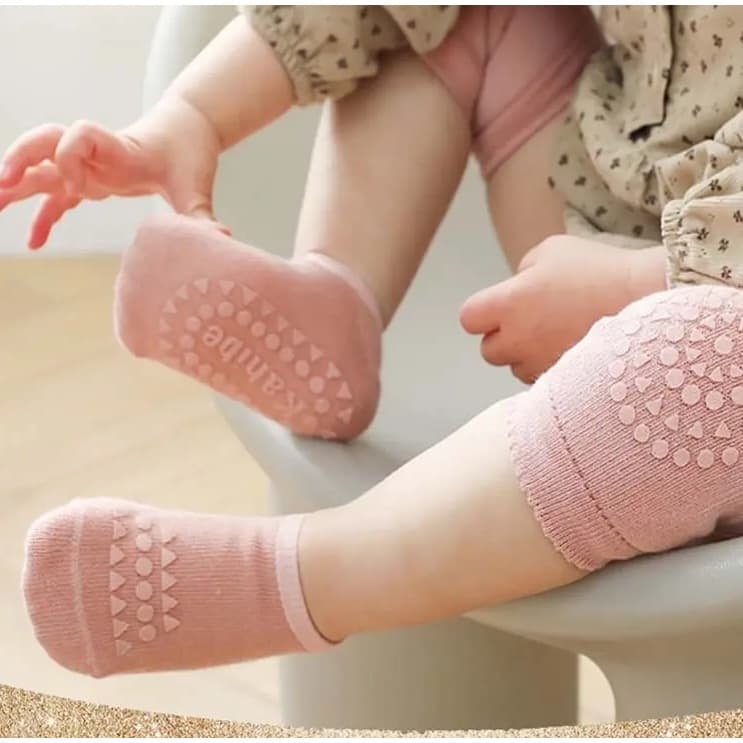Conjunto De Meias Antiderrapantes Para Bebês, Proteção Antid  Promoção drikakids