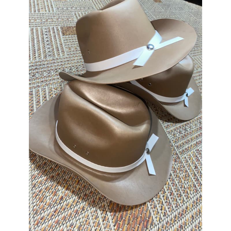 14 Chapéu  Cowboy em EVA na cor Marrom